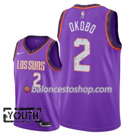 Camiseta Niños NBA Phoenix Suns Elie Okobo 2 2018-19 Nike City Edition Violeta Swingman